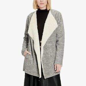 UGG Abriana Shawl Cardigan Sherpa Lined Cozy Open Front Size L